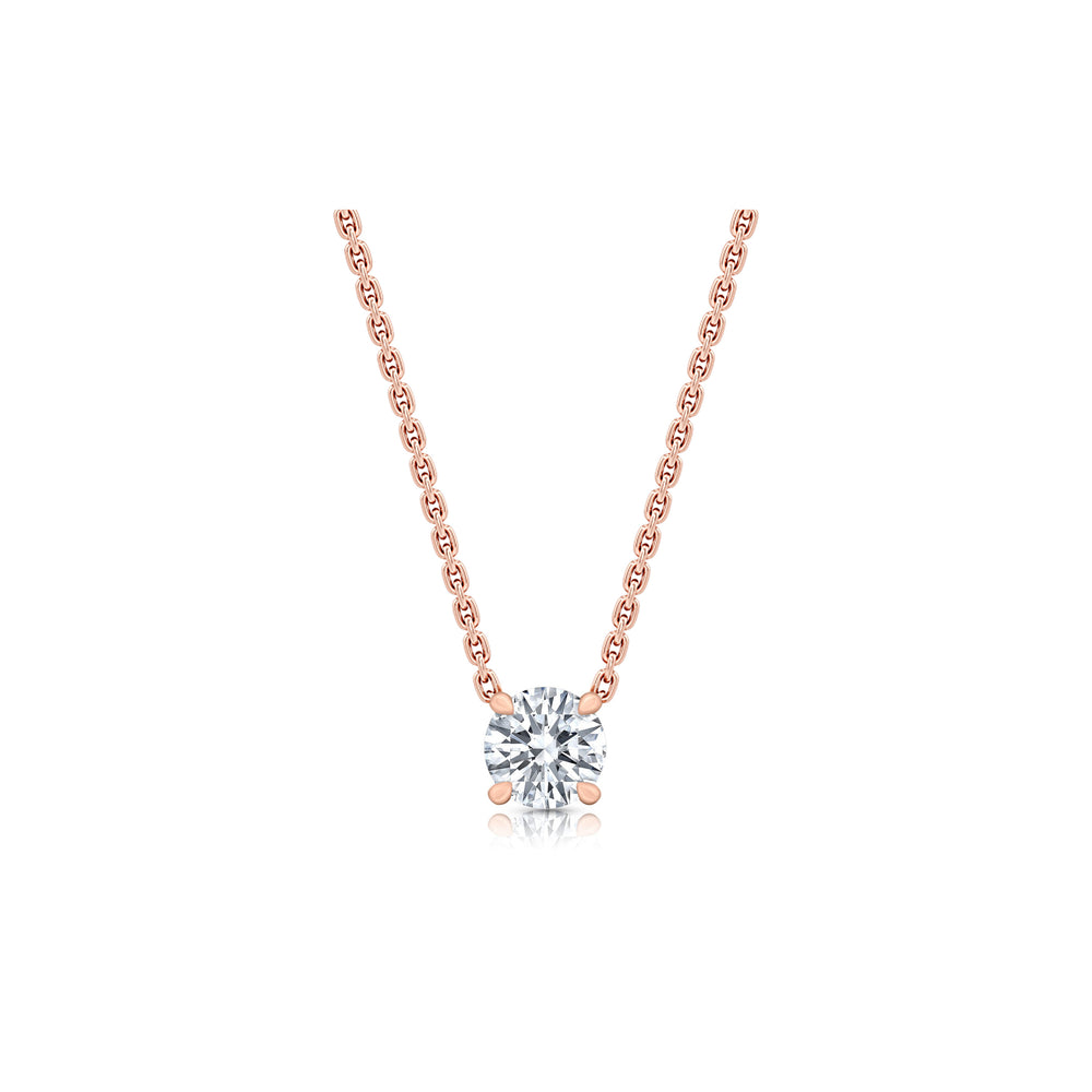 Chelsea Lab Diamond Round Brilliant Pendant image 11
