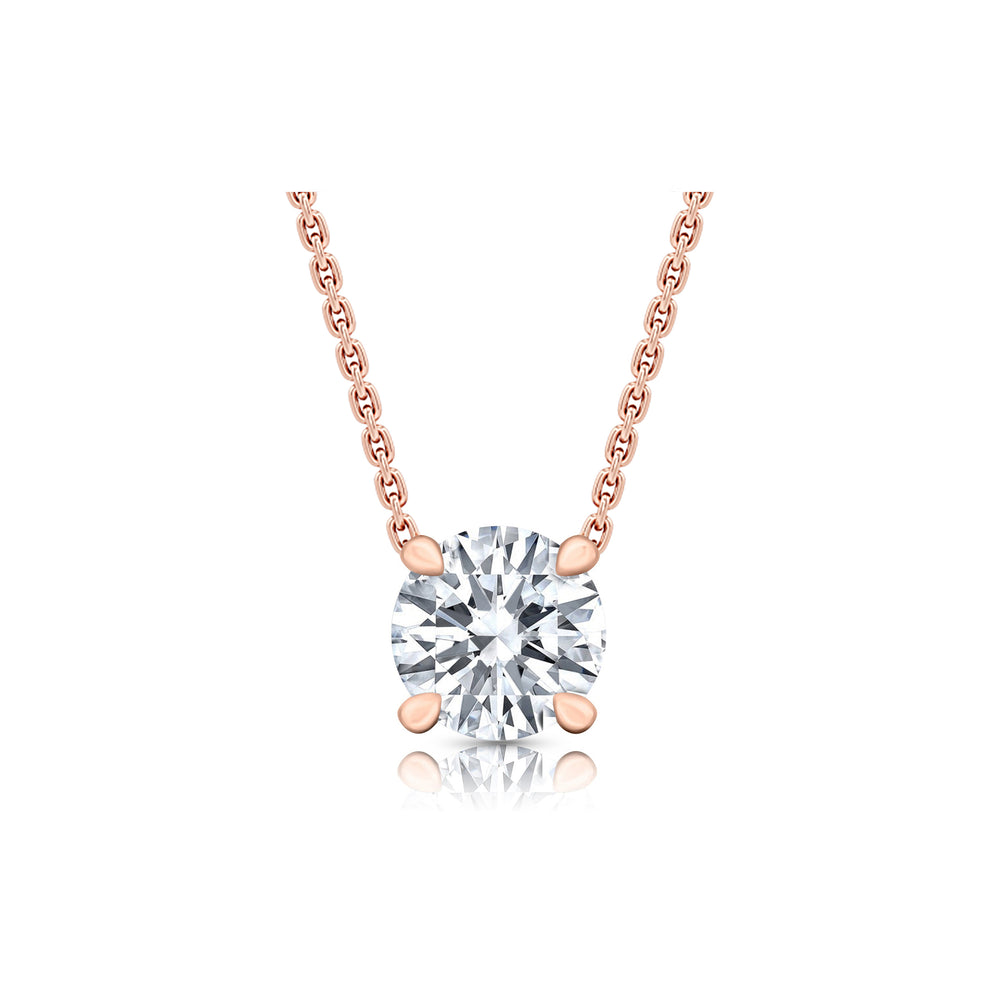 Chelsea Lab Diamond Round Brilliant Pendant image 14