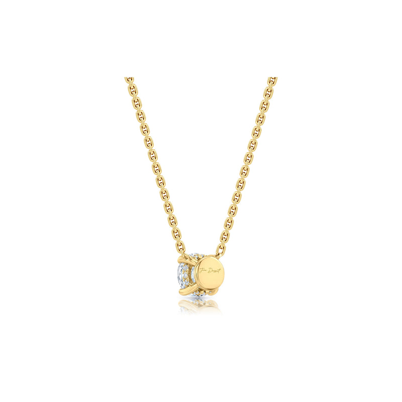 Chelsea Lab Diamond Round Brilliant Pendant image 8