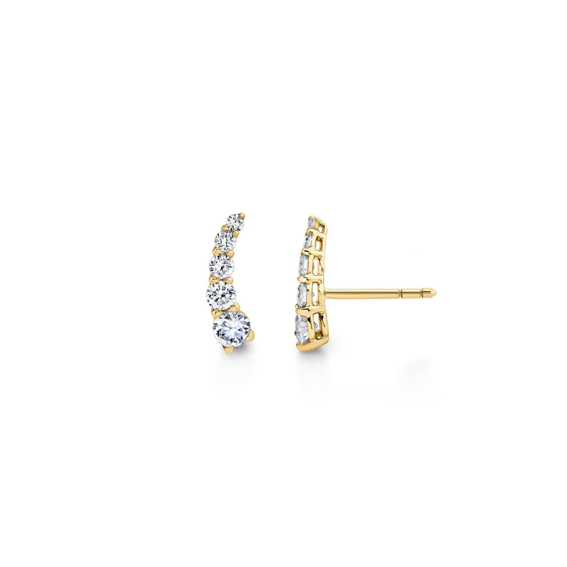 Olivia Lab Diamond Ear Climbers image 5