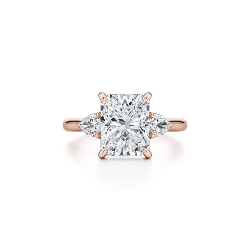 Chelsea Pear Three Stone Lab Diamond Engagement Ring image 111