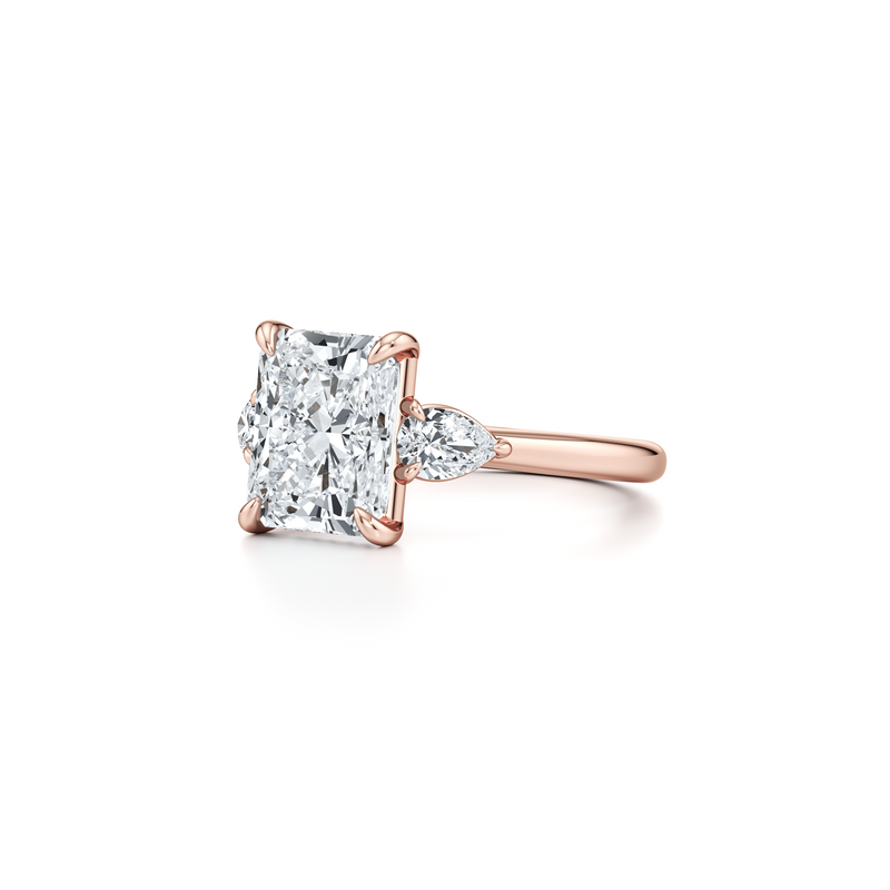Chelsea Pear Three Stone Lab Diamond Engagement Ring image 112