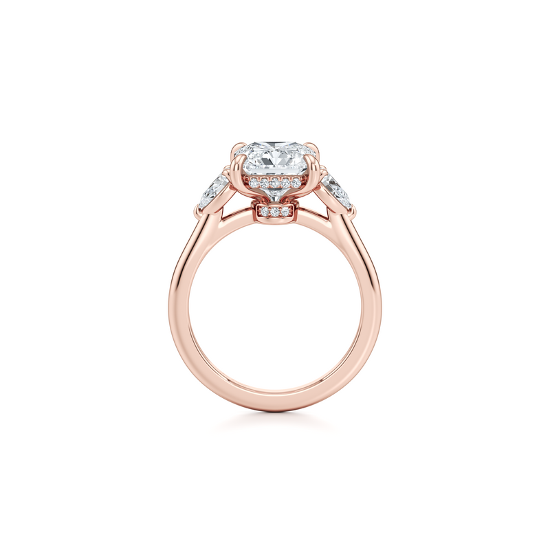 Chelsea Pear Three Stone Lab Diamond Engagement Ring image 114