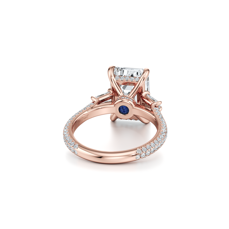 Chelsea Baguette Three Stone Lab Diamond Engagement Ring image 33
