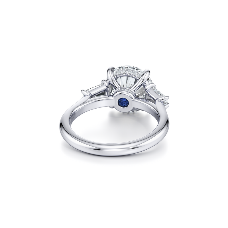 Chelsea Baguette Three Stone Lab Diamond Engagement Ring image 63
