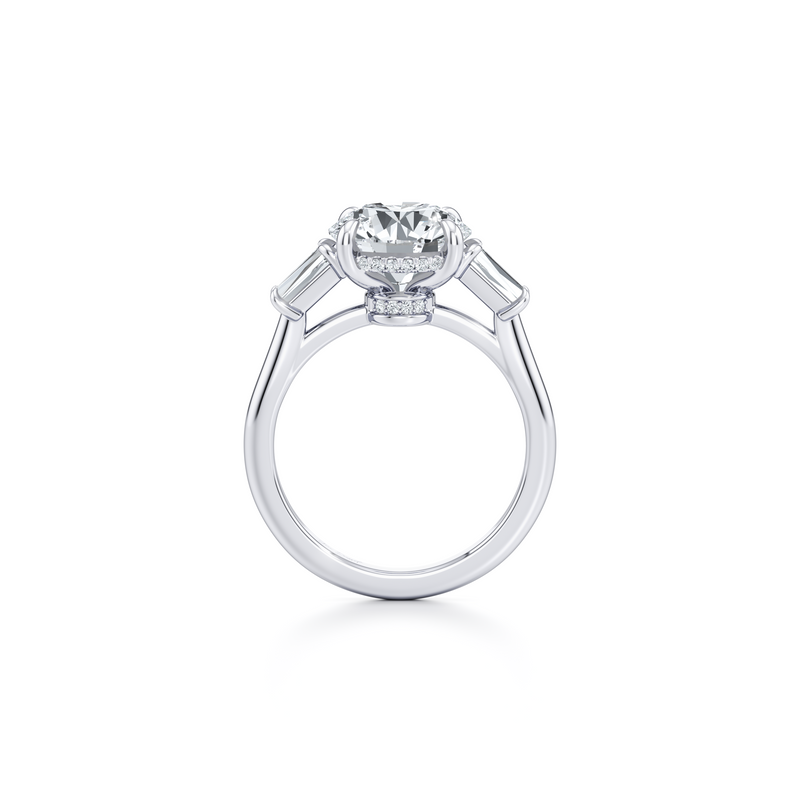 Chelsea Baguette Three Stone Lab Diamond Engagement Ring image 64
