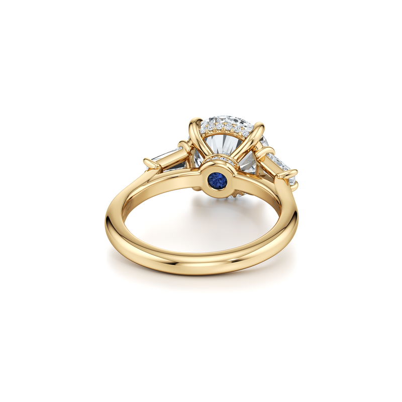 Chelsea Baguette Three Stone Lab Diamond Engagement Ring image 68