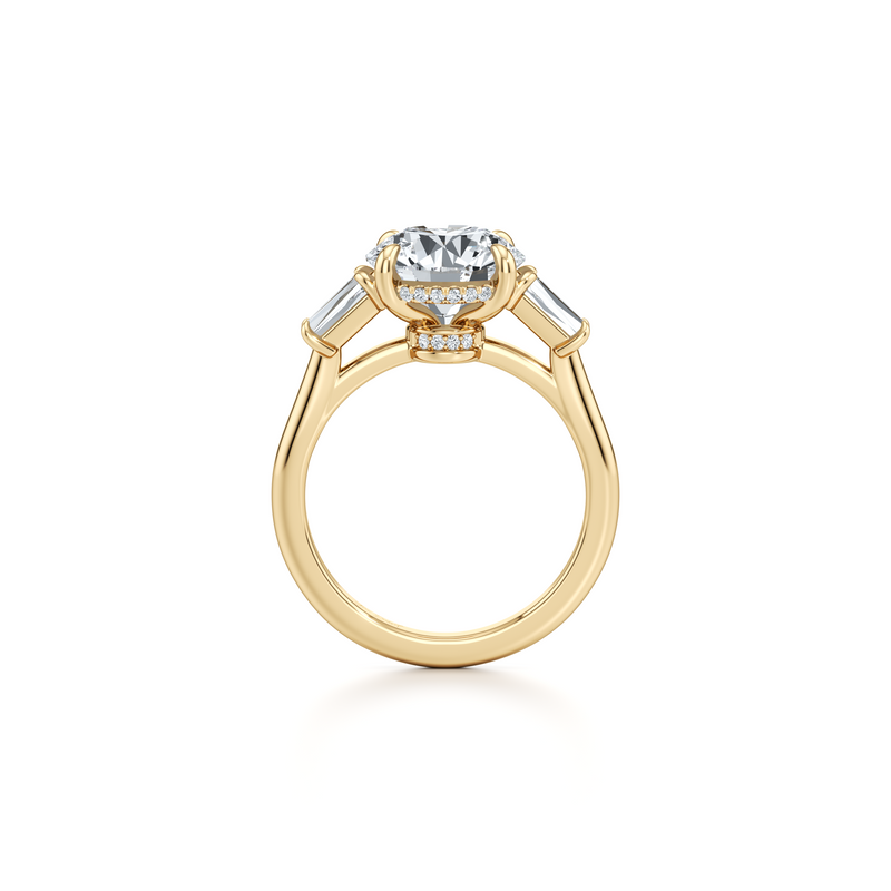 Chelsea Baguette Three Stone Lab Diamond Engagement Ring image 69