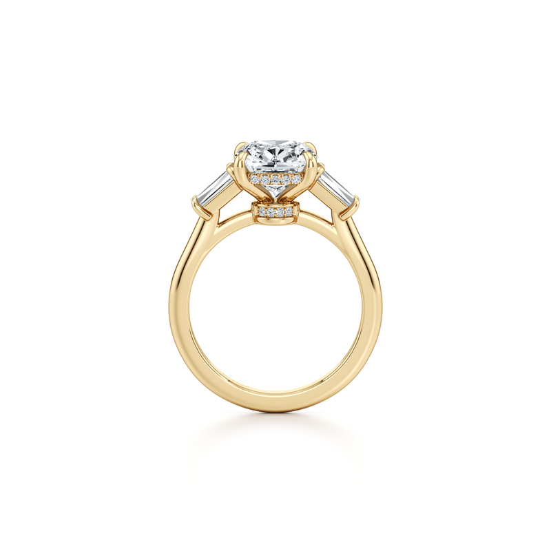 Chelsea Baguette Three Stone Lab Diamond Engagement Ring image 29