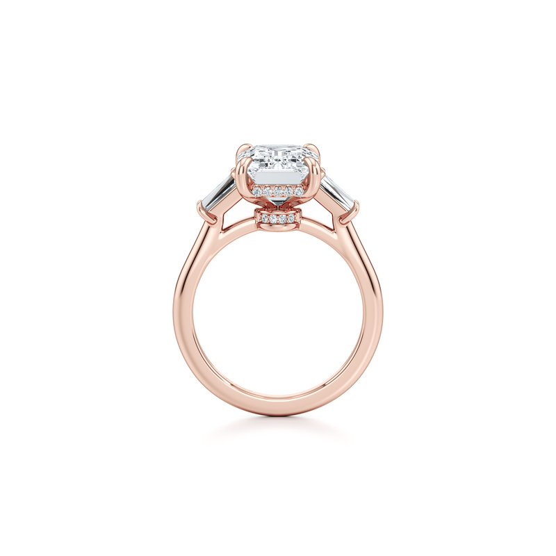 Chelsea Baguette Three Stone Lab Diamond Engagement Ring image 54