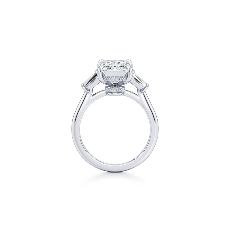 Chelsea Baguette Three Stone Lab Diamond Engagement Ring image 44