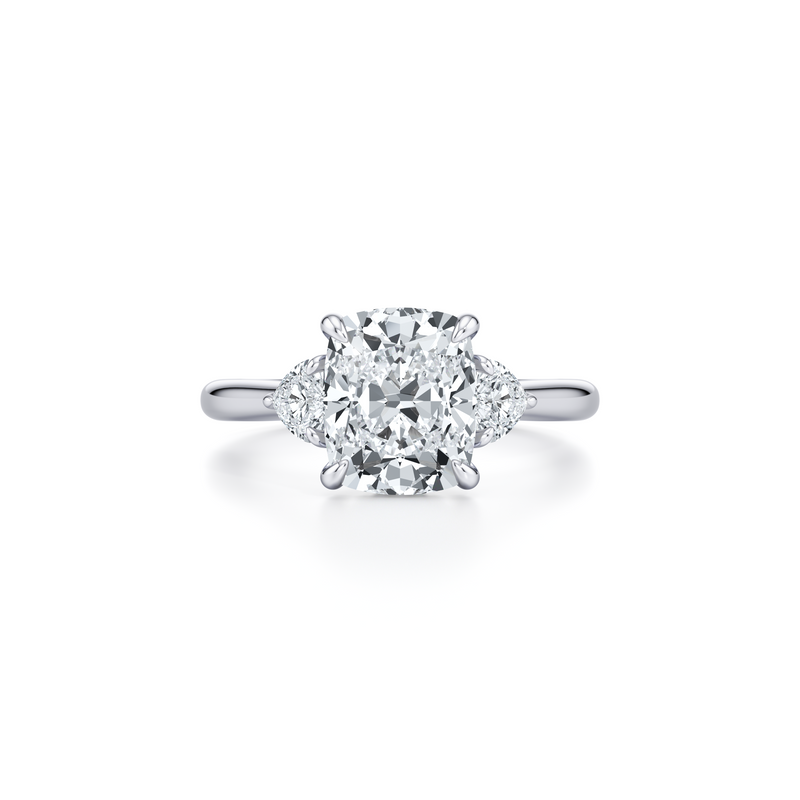 Chelsea Heart Three Stone Lab Diamond Engagement Ring image 41