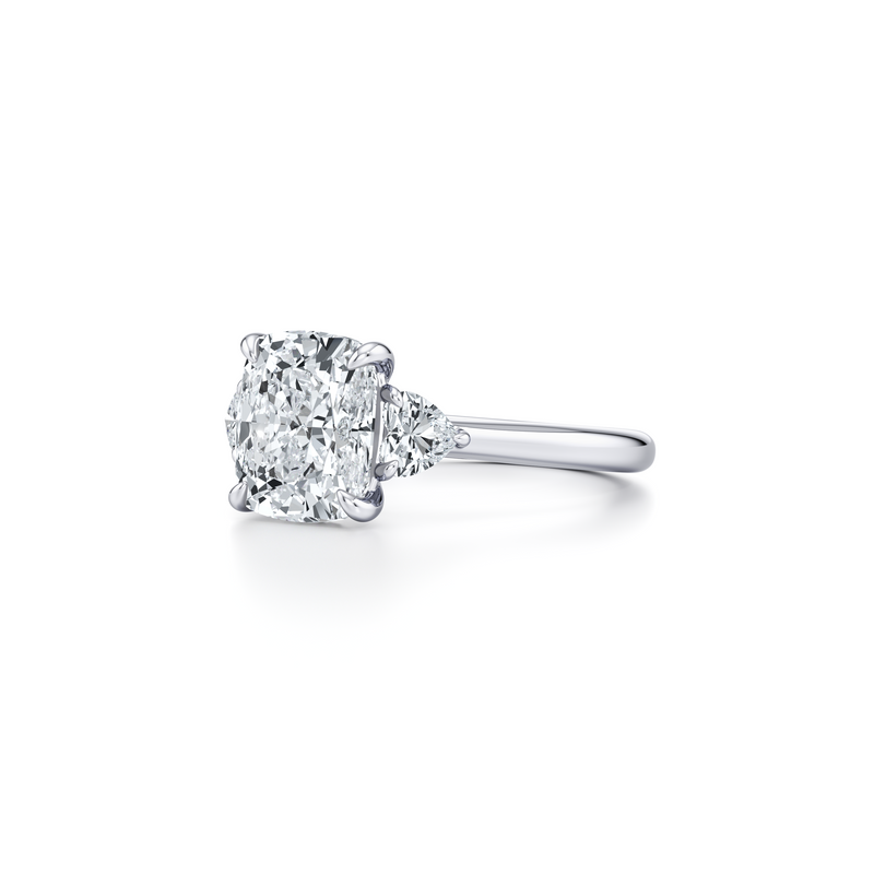 Chelsea Heart Three Stone Lab Diamond Engagement Ring image 42