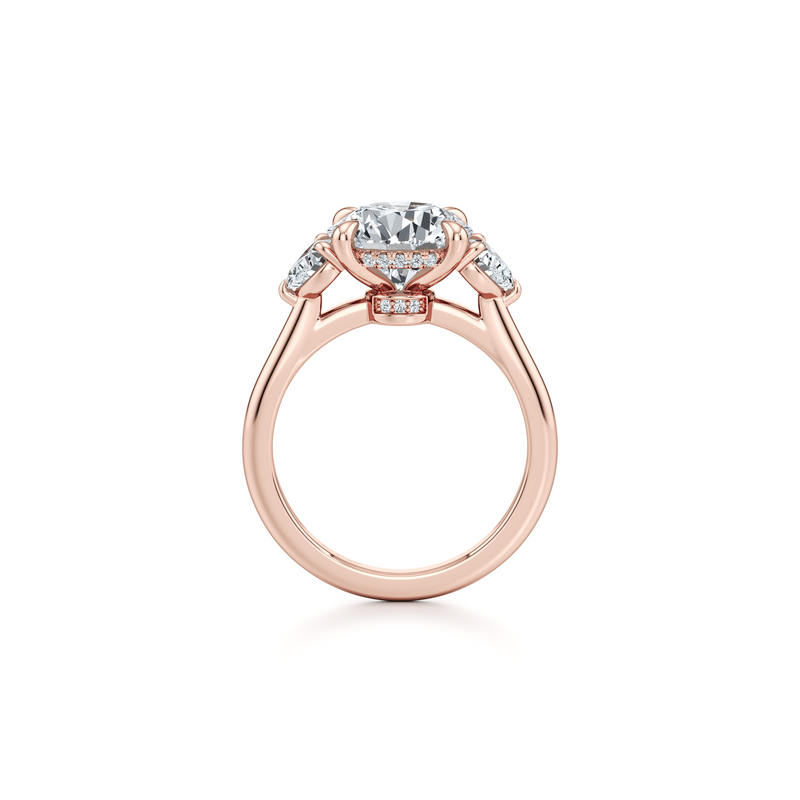 Chelsea Heart Three Stone Lab Diamond Engagement Ring image 13