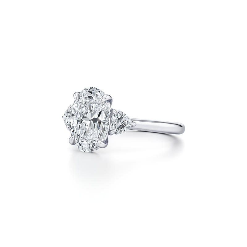 Chelsea Heart Three Stone Lab Diamond Engagement Ring image 22