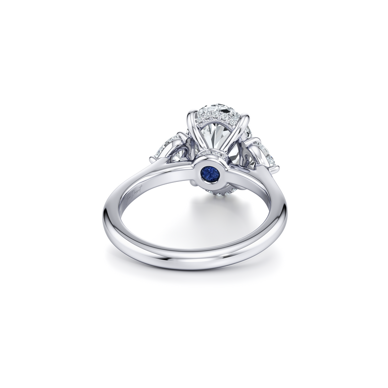 Chelsea Heart Three Stone Lab Diamond Engagement Ring image 24