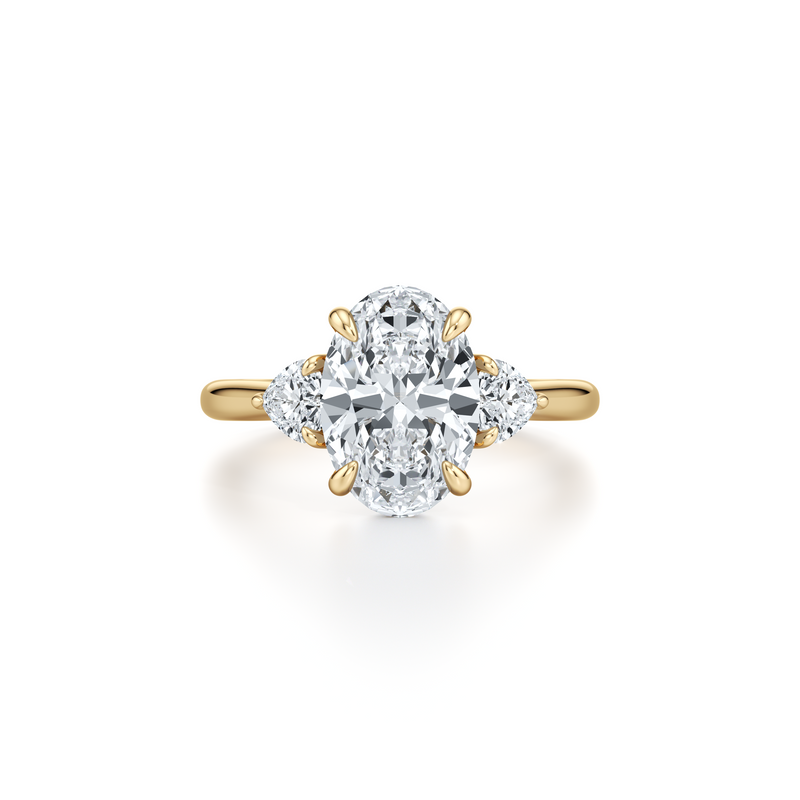 Chelsea Heart Three Stone Lab Diamond Engagement Ring image 26