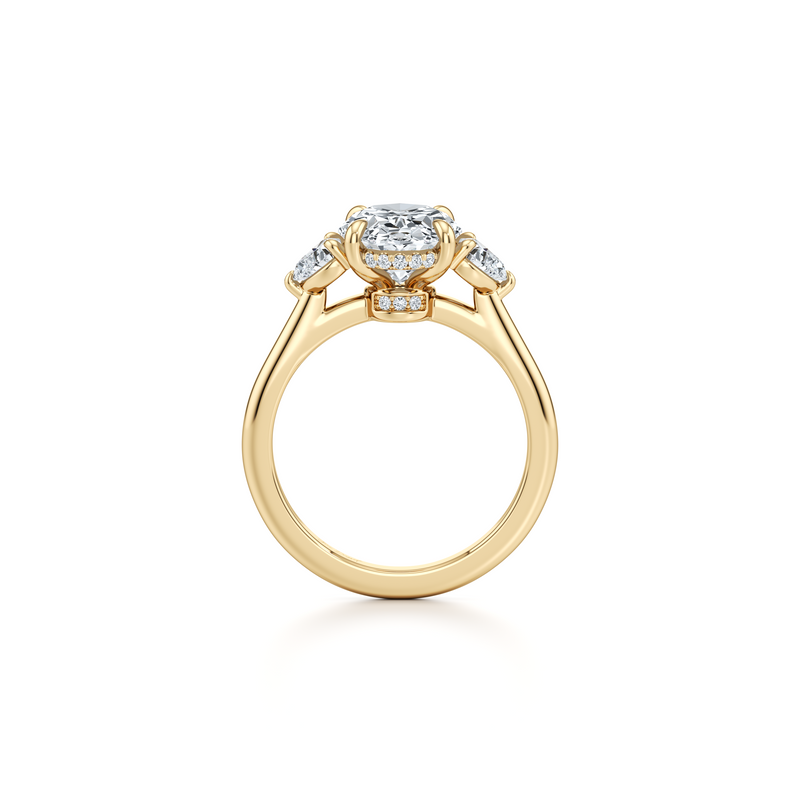 Chelsea Heart Three Stone Lab Diamond Engagement Ring image 28