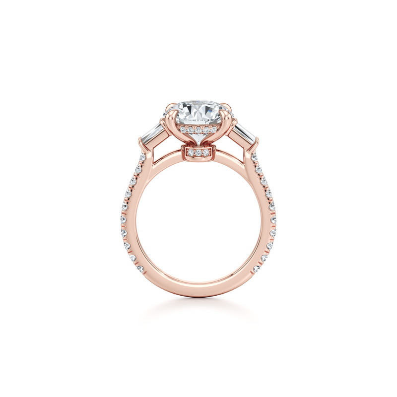 Chelsea Baguette Three Stone Lab Diamond Engagement Ring image 13