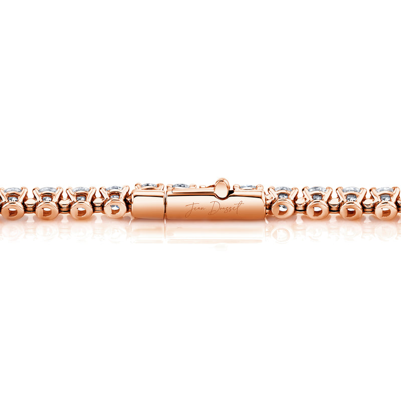 Olivia Round Brilliant Lab Diamond Tennis Necklace image 8
