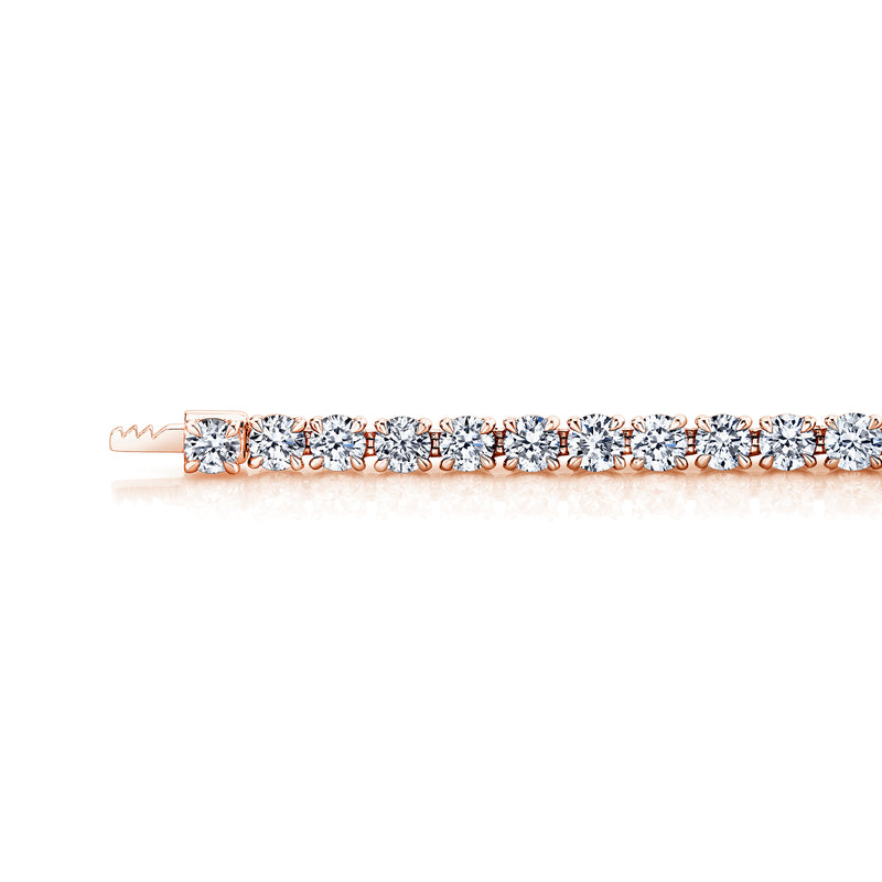 Olivia Round Brilliant Lab Diamond Tennis Necklace image 9