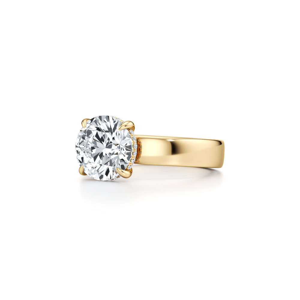 Hayden JD Heritage Round Brilliant Solitaire Lab Diamond Engagement Ring image 2