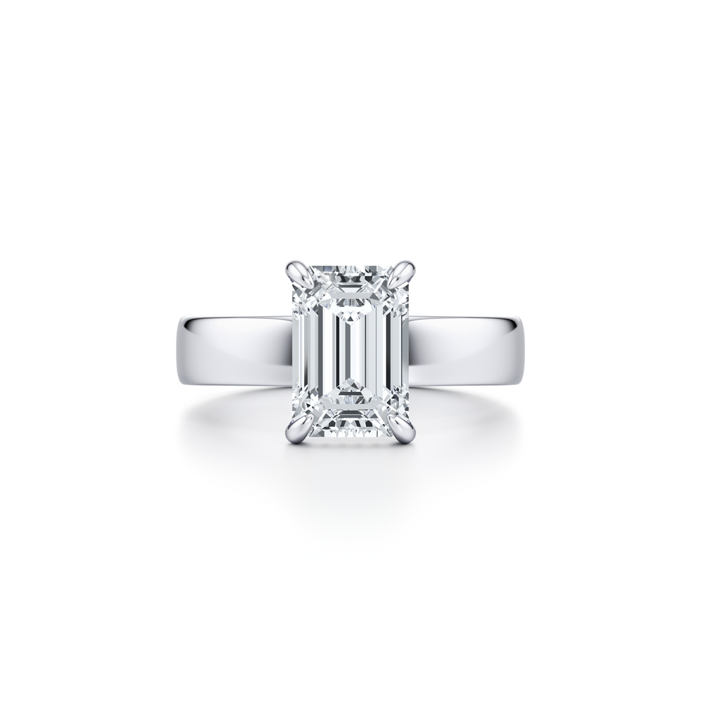 Hayden JD Signature Emerald Solitaire Lab Diamond Engagement Ring image 1