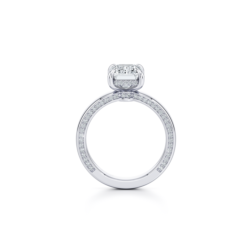 Hayden JD Signature Emerald Solitaire Lab Diamond Engagement Ring image 3