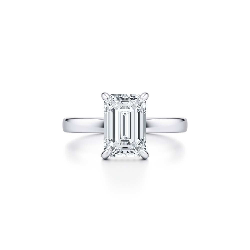 Hayden JD Heritage Emerald Solitaire Lab Diamond Engagement Ring image 1
