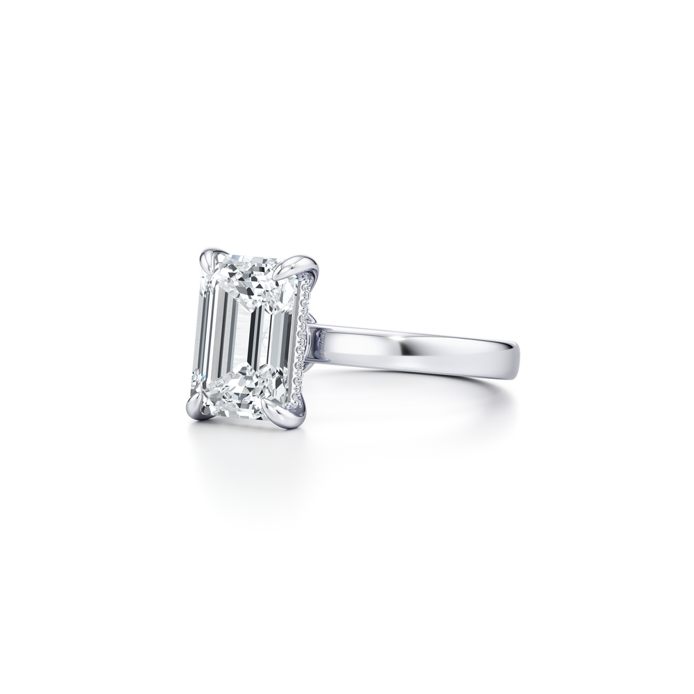 Hayden JD Heritage Emerald Solitaire Lab Diamond Engagement Ring image 2