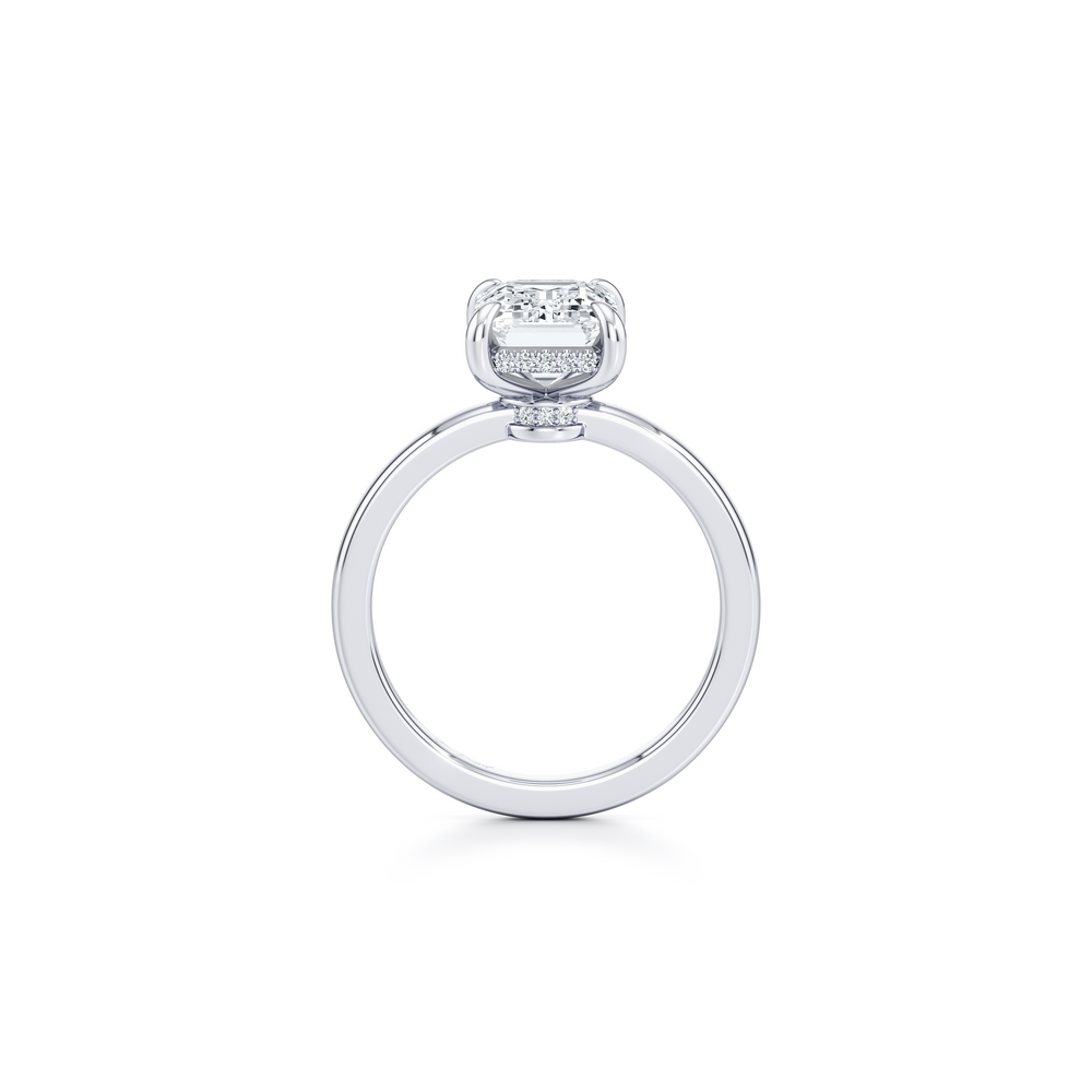 Hayden JD Heritage Emerald Solitaire Lab Diamond Engagement Ring image 3