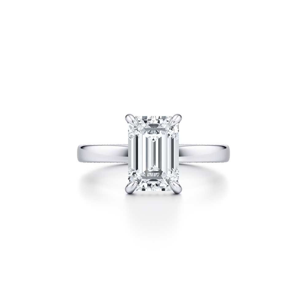 Hayden JD Heritage Emerald Solitaire Lab Diamond Engagement Ring image 1