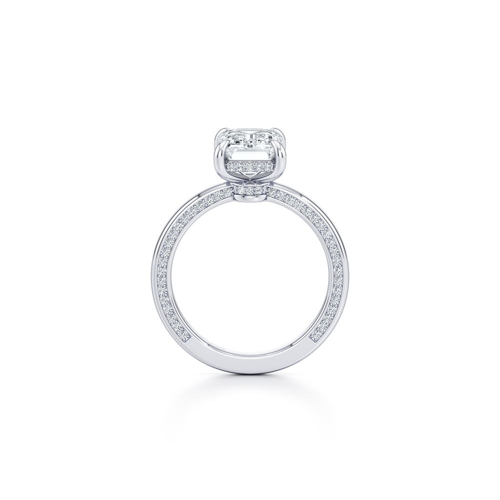 Hayden JD Heritage Emerald Solitaire Lab Diamond Engagement Ring image 3