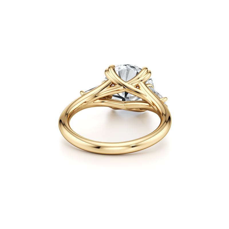 Jane Tapered Baguette Three Stone Lab Diamond Engagement Ring image 8
