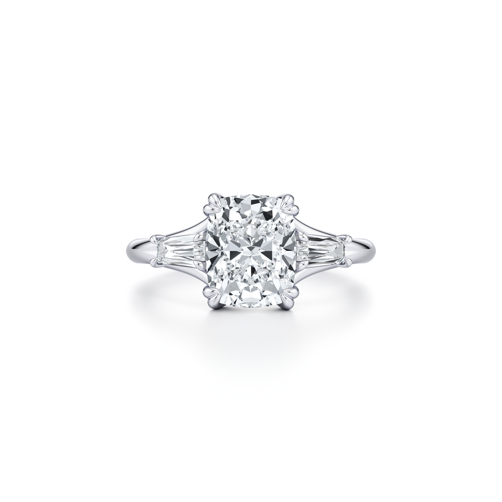 Jane Radiant Three Stone Engagement Ring image 1