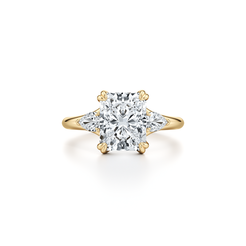 Jane Pear Three Stone Lab Diamond Engagement Ring image 86