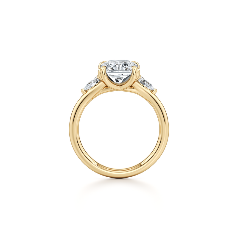 Jane Pear Three Stone Lab Diamond Engagement Ring image 89