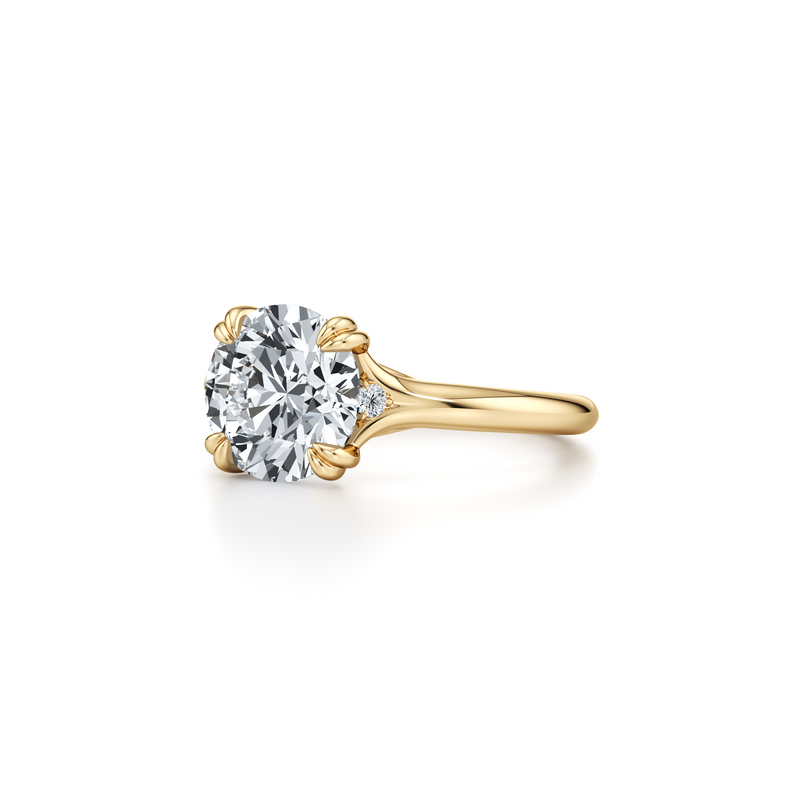 Jane Round Three Stone Lab Diamond Engagement Ring image 7