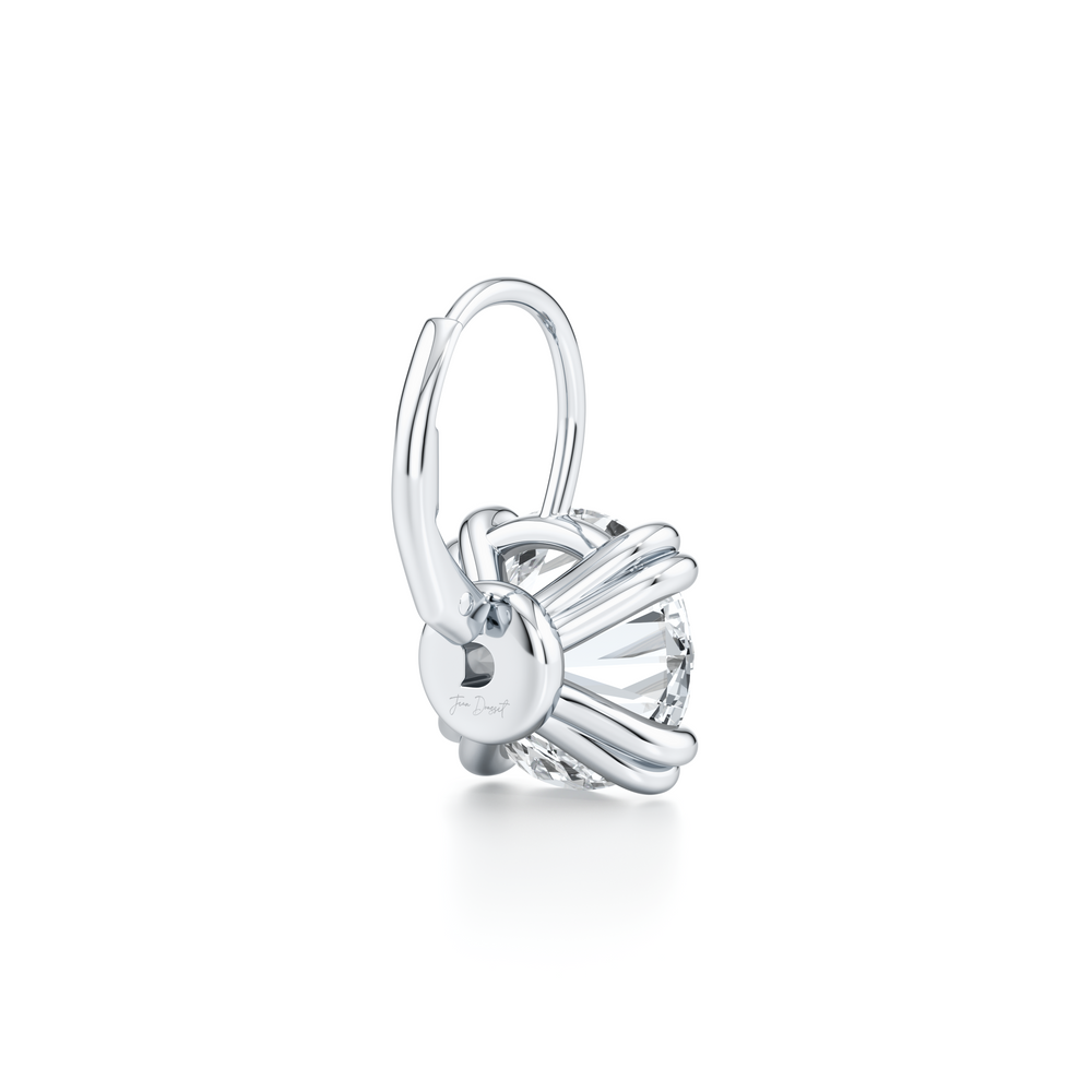 Elle Round Brilliant Leverback Earrings image 39
