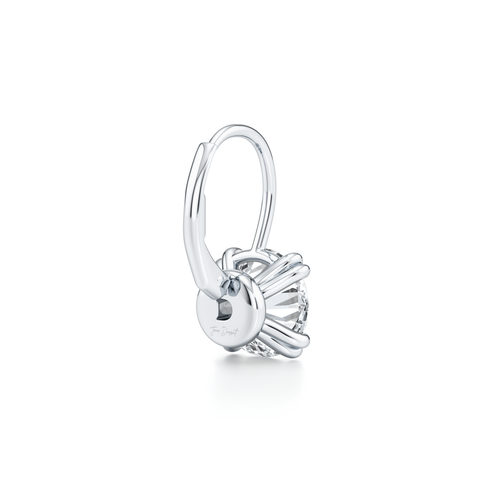 Elle Round Brilliant Leverback Earrings image 24