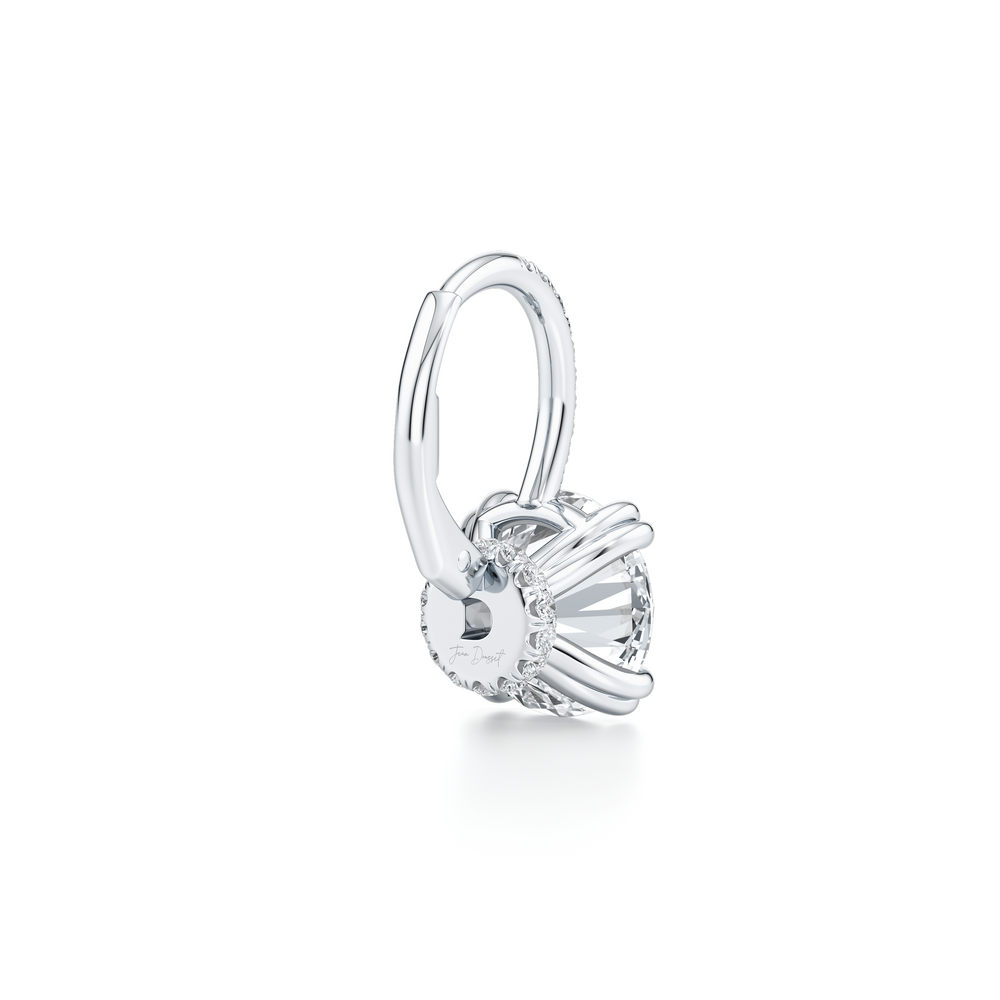 Elle Round Brilliant Leverback Earrings image 27
