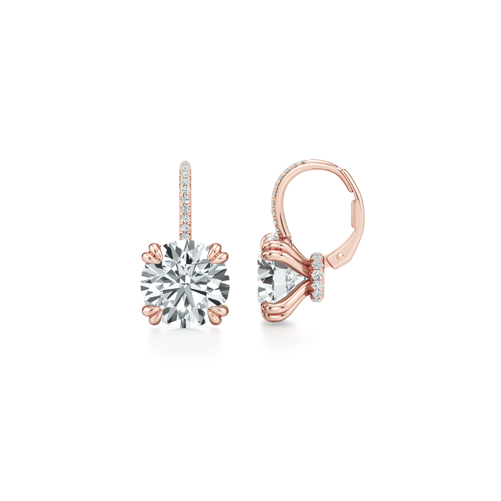 Elle Round Brilliant Leverback Earrings image 44