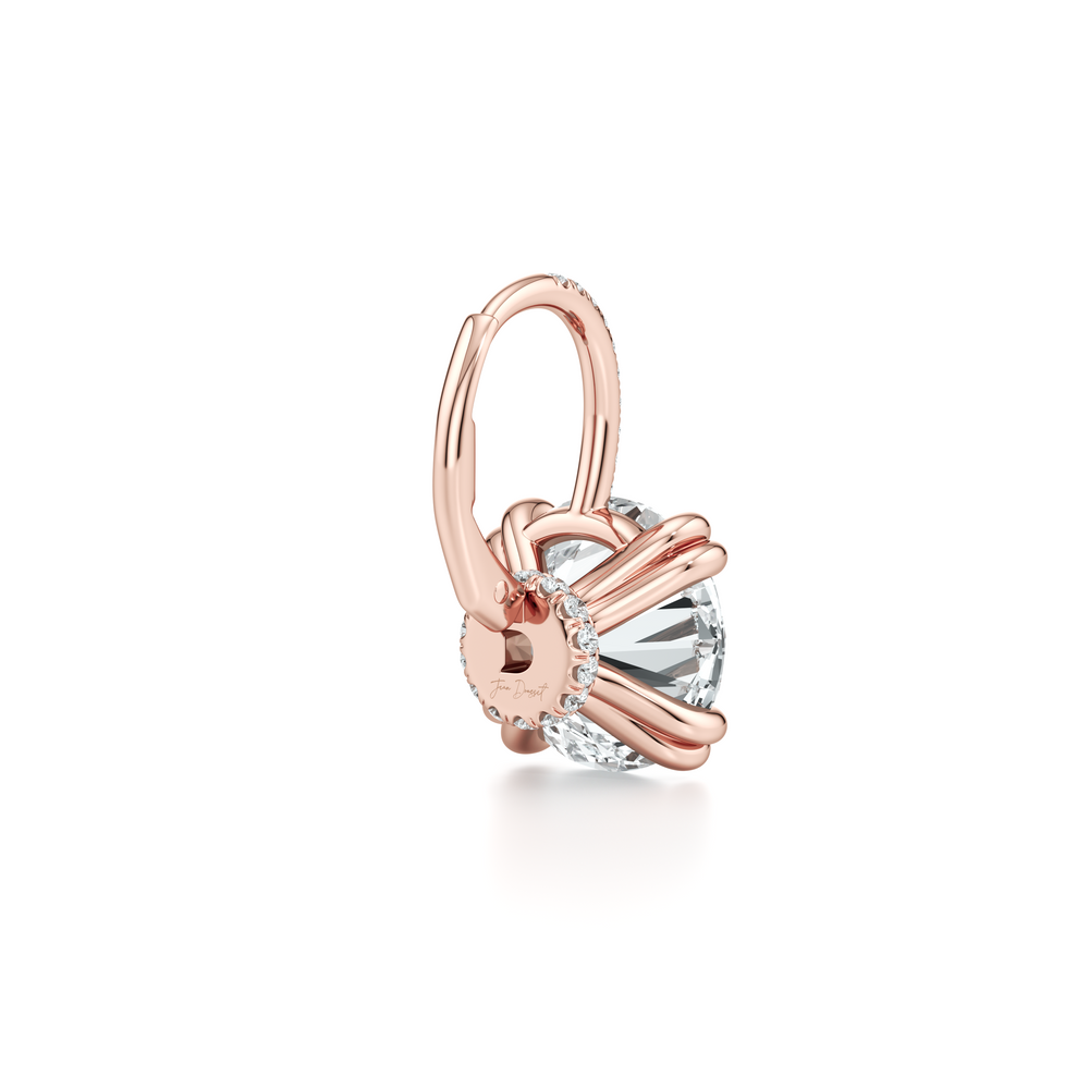 Elle Round Brilliant Leverback Earrings image 45