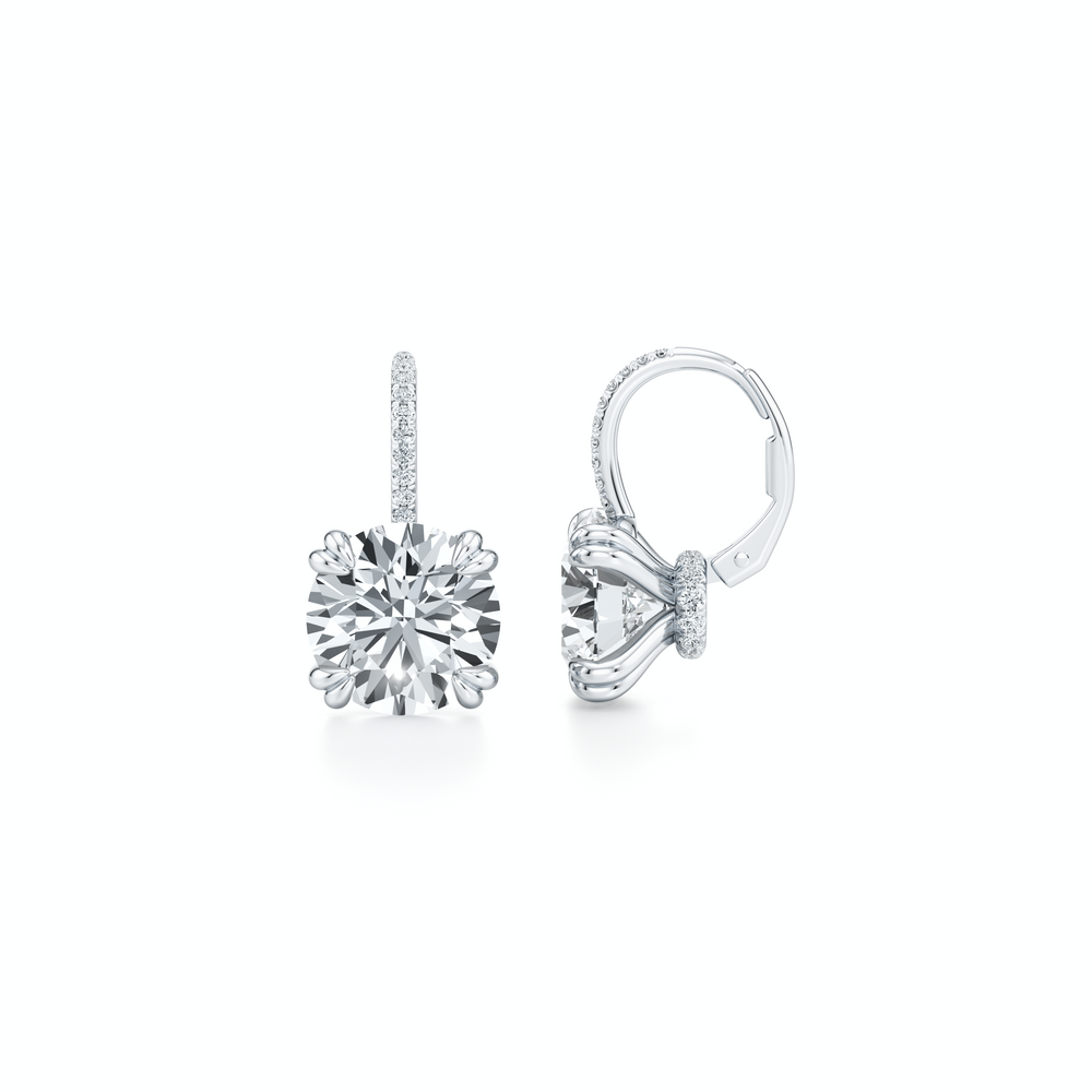 Elle Round Brilliant Leverback Earrings image 38