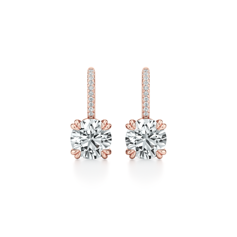 Elle Round Brilliant Leverback Earrings image 19