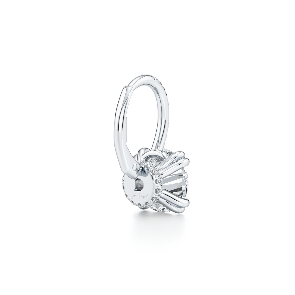 Elle Round Brilliant Leverback Earrings image 15