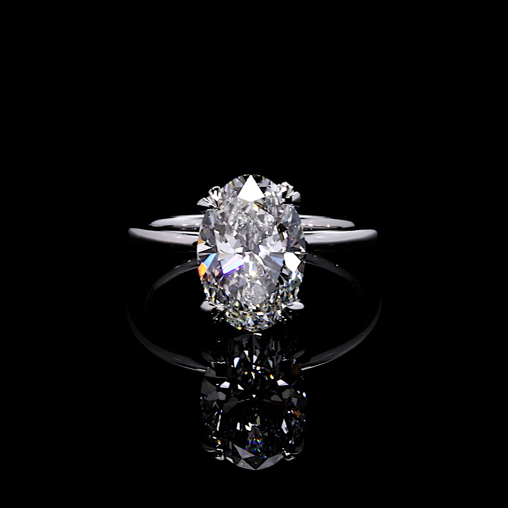 Kate Oval Solitaire Lab Diamond Engagement Ring image 1