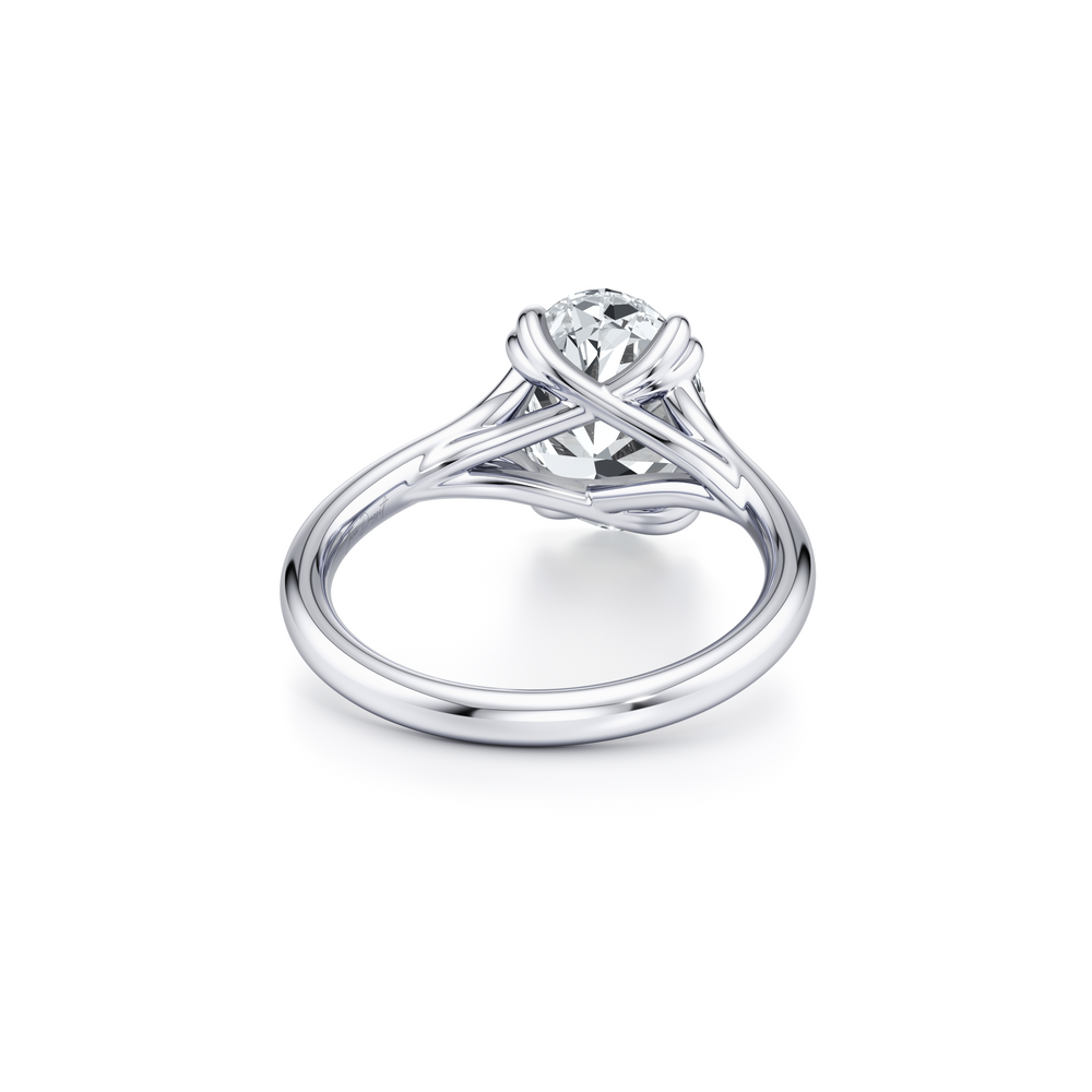 Jane Oval Solitaire Lab Diamond Engagement Ring image 3