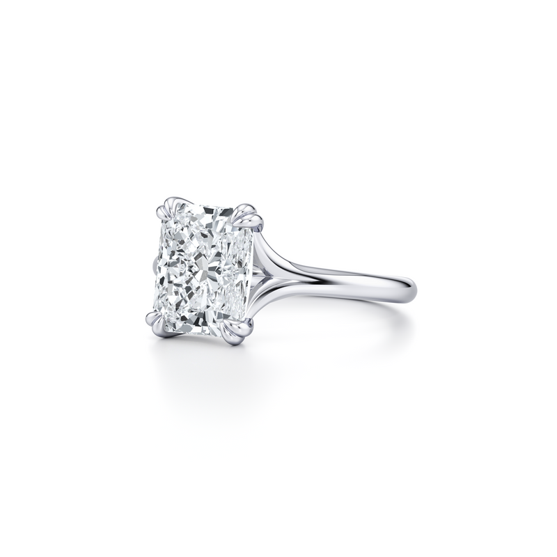 Jane Radiant Cut Solitaire Lab Diamond Engagement Ring image 2