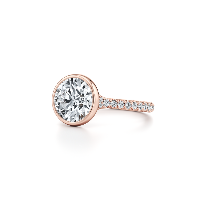 Elle Bezel Solitaire Lab Diamond Engagement Ring image 12